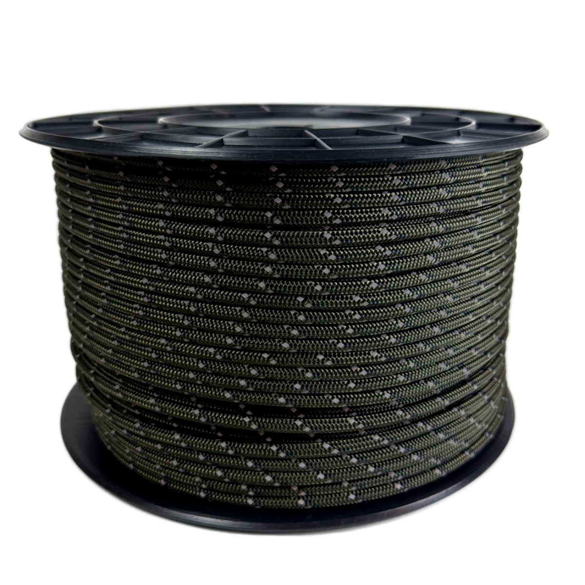 Rubber Flashline MX Flashline, olive green reflective rope – high visibility and durability