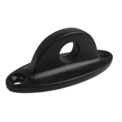Plate for Snap Hooks, Matte Black, Oval Eye