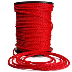 Red rope for leashes, tracking, sleds, harnesses, barriers, etc.