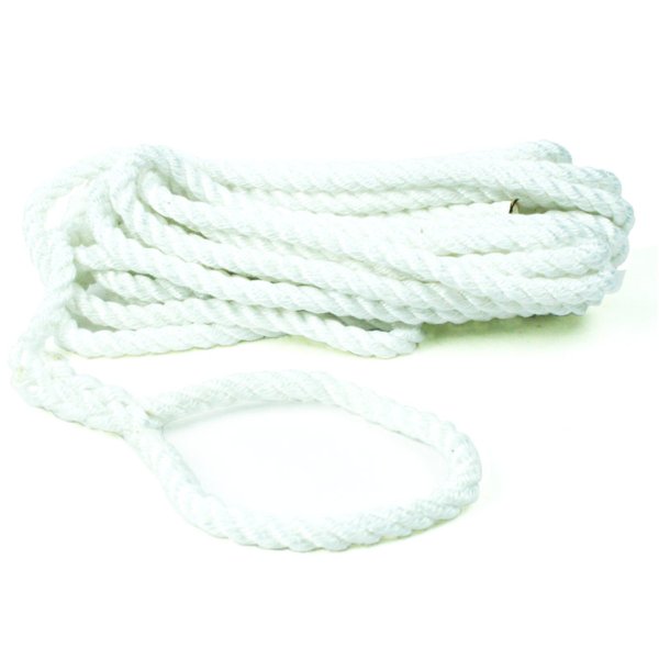 Mooring rope made of durable and tough spun polyester.