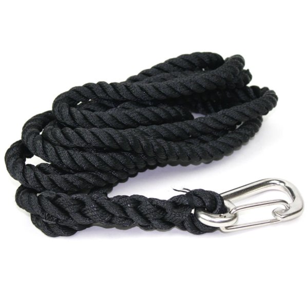 3-strand polyester multifilament with hook at one end.