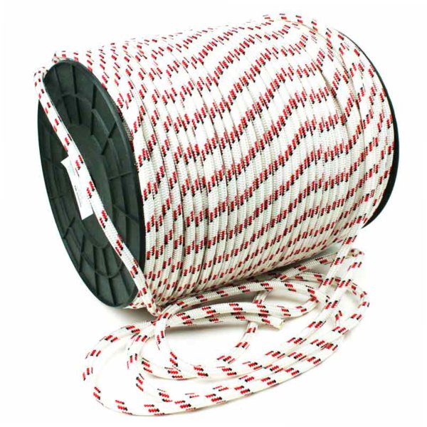 Sheet and trim line with red marking yarns.