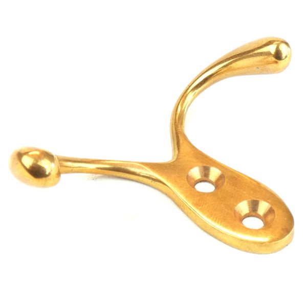 Double brass hook for boat and home