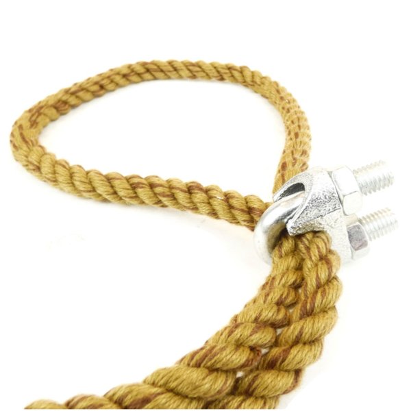 Wire rope clips for ropes and wires. An alternative to spliced loops.