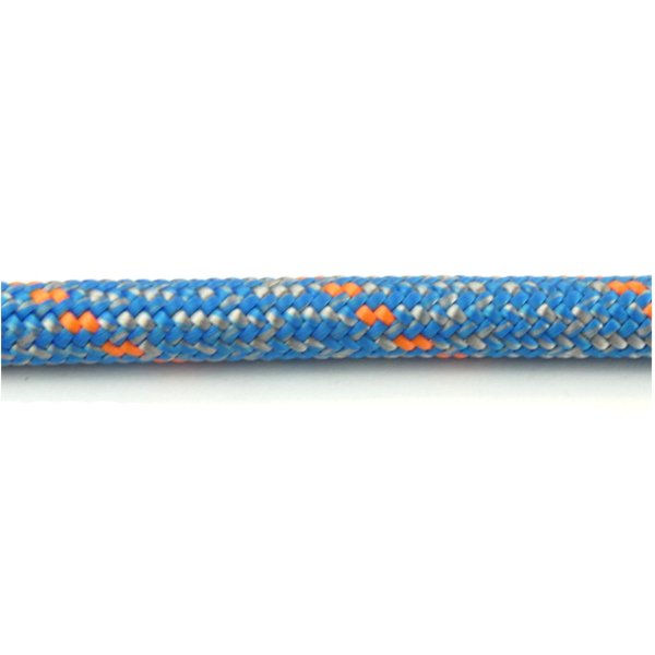 Rope for sheets, halyards, and rigging with high tensile strength and no stretch.
