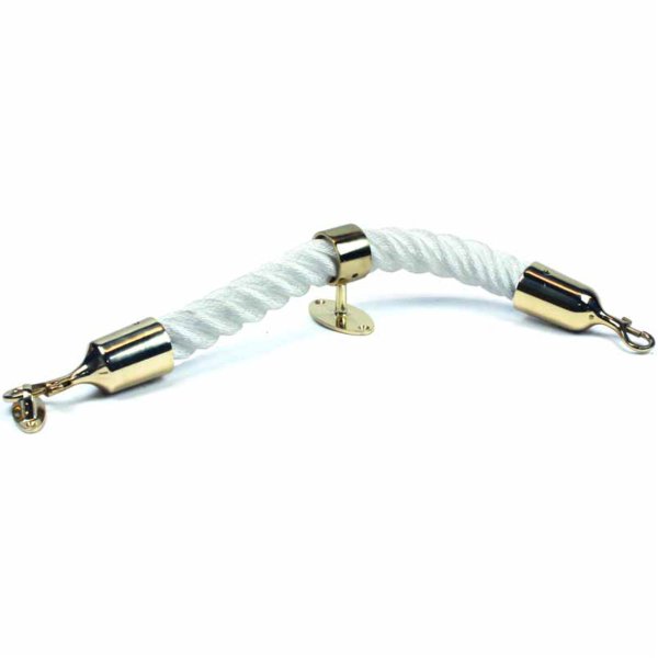 Stylish white rope made of soft polypropylene multifilament.