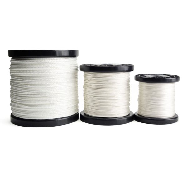 Thin rope made of very strong HMPE with no stretching