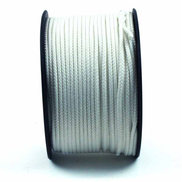 Flagglina tillverkad av stark blandning av polyesterull och polyestersilke.