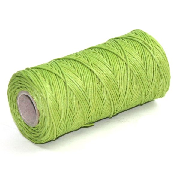 Lime green hemp string for decorations and crafts.