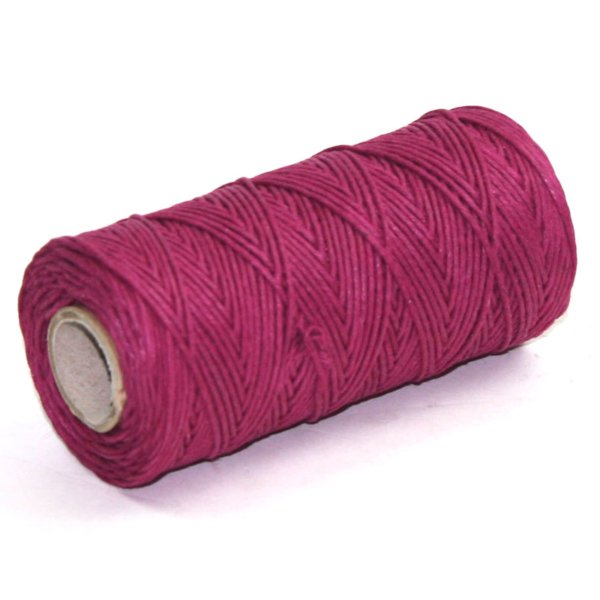 Burgundy hemp twine for crafts and decorations.