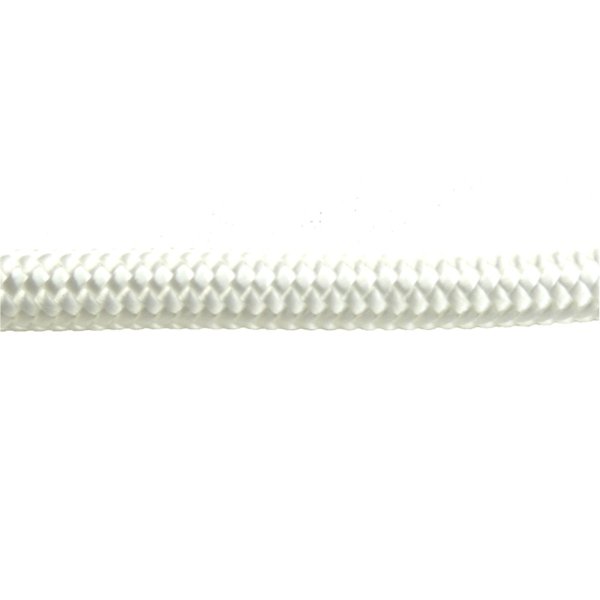Pulling line made of white polyester multifilament in core and sheath.