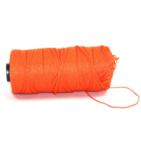 Orange masonry twine for straight joints and lines.