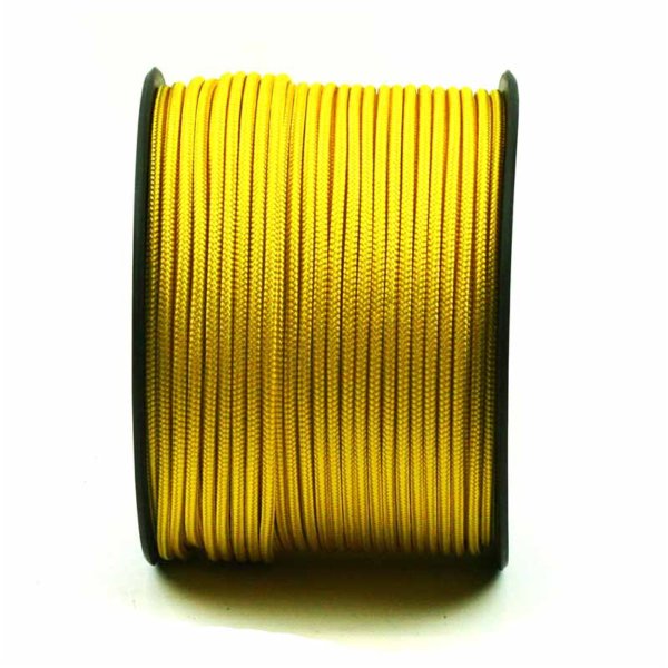 Durable yellow rope for dog leashes, halters, sheets, trim, lashing, etc.