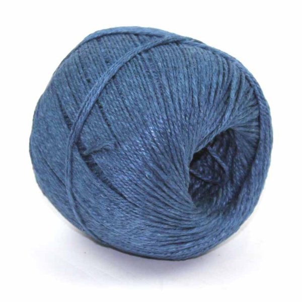 Blue twine made of 100% flax. 3-ply twine.