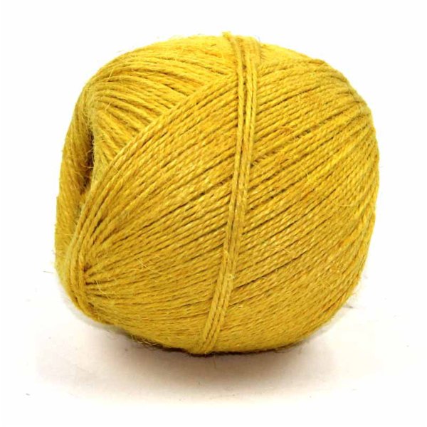 Beautiful light yellow twine made of 100% flax.