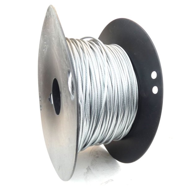 Steel wire for stays, lifting, rigging, fencing, cable cladding.
