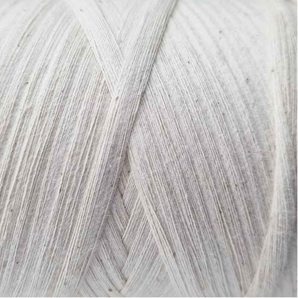Twine yarn made from 100% unbleached cotton. Swedish manufactured and wound on a 0.5kg spool. The twine yarn has 42 strands per