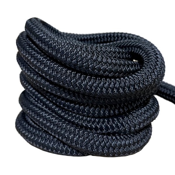 Close-up of the tightly braided rope, highlighting its smooth surface and strong construction.