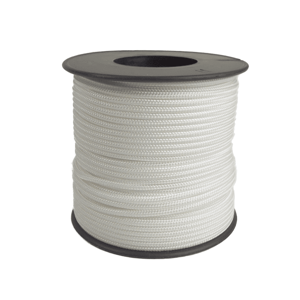 Doublebraided polyester multifilament, White
